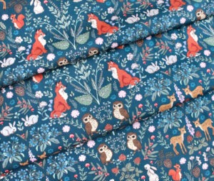Michael Miller Fabrics / Midnight forest DC11372-SPRU Forest Adventure Spruce