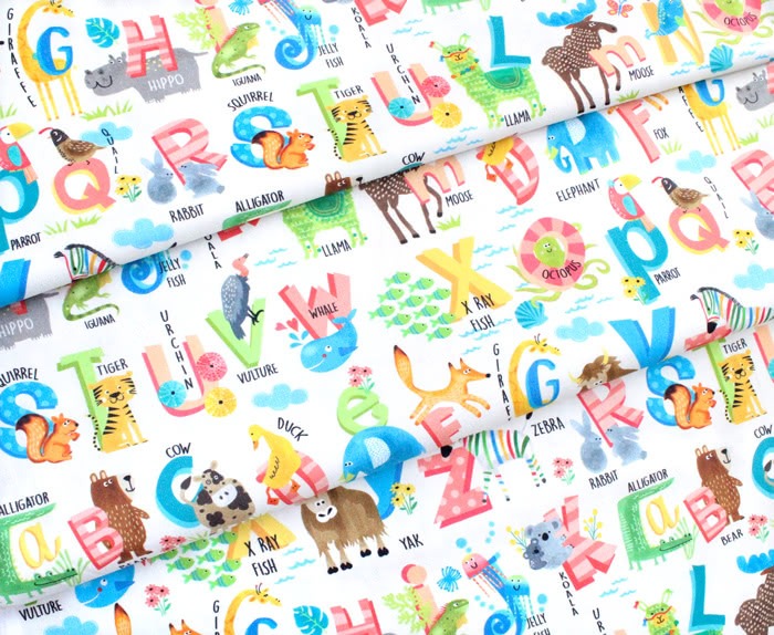 Michael Miller Fabrics / Alphabits DCX11111-CREM Alphabits Allover