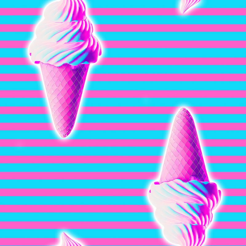 Vaporwave Ice Cream