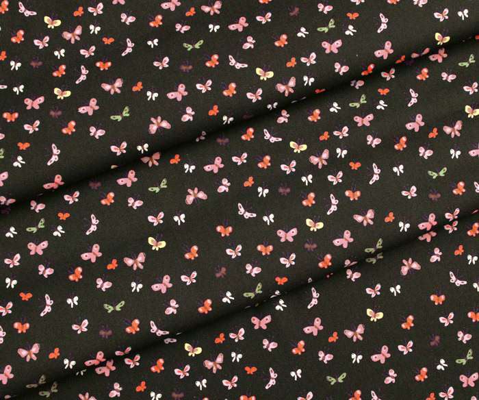 Windham Fabrics / Studio Edit by Heather Ross 40933D-8 Butterflies Mud