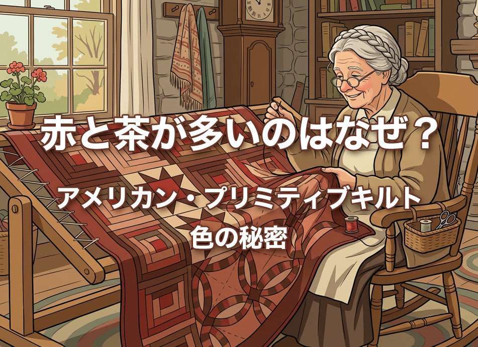 赤と茶が多いのはなぜ？ - アメリカン・プリミティブキルトの色の秘密