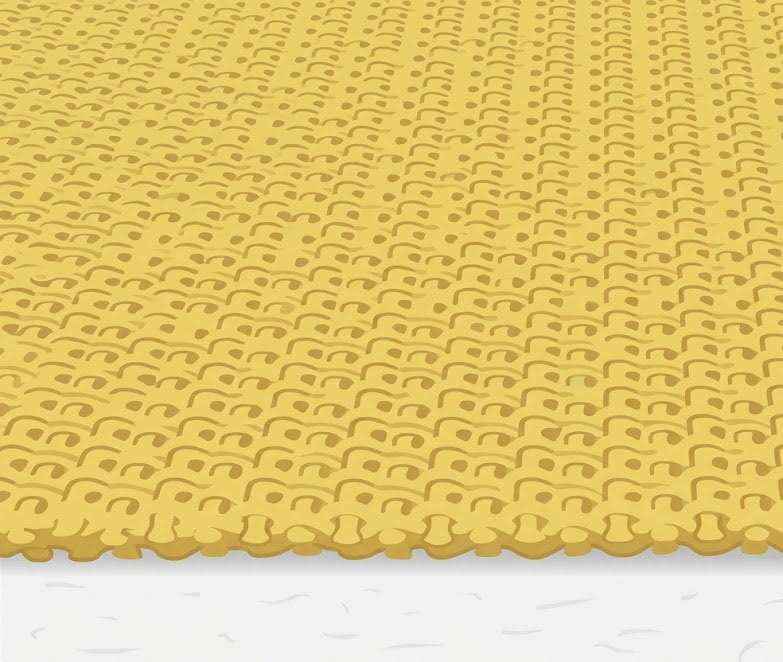 ケブラー繊維のクローズアップ