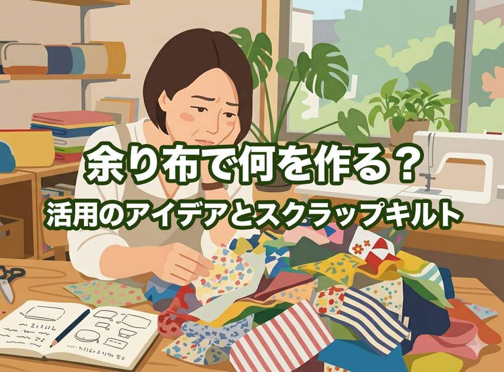 余り布で何を作る？活用のアイデアとスクラップキルト