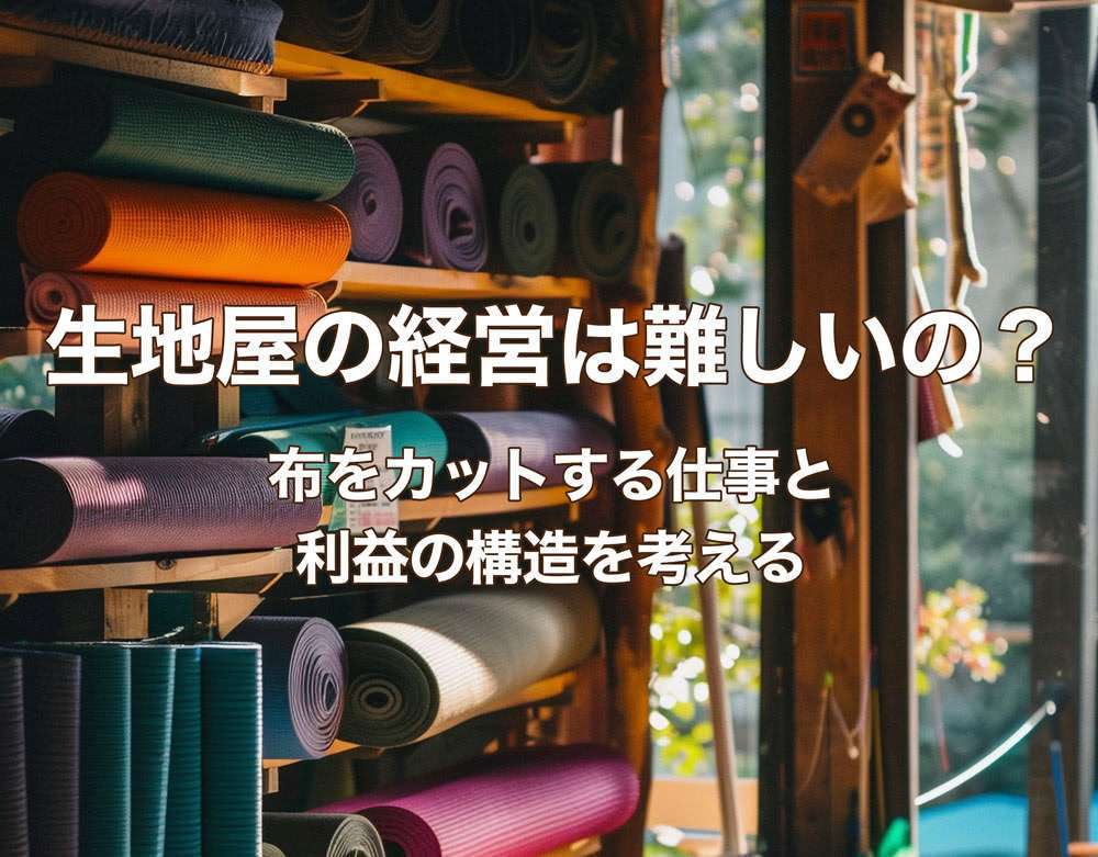 生地屋さんを始めたい方必見 – 生地屋の経営は難しいの？