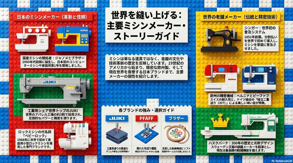 いくつ知ってる?世界のミシンメーカー