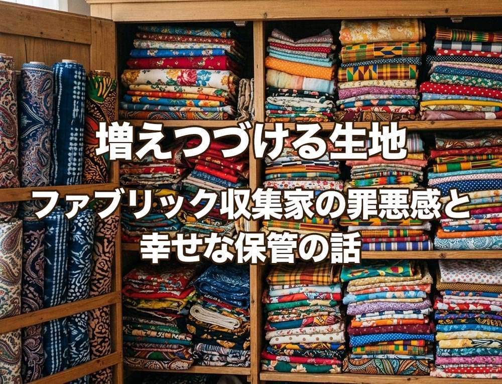 増えつづける生地 - 収集家の罪悪感と幸せな保管の話