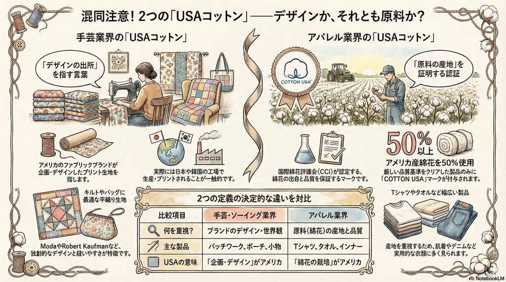 2つある「USAコットン」の意味