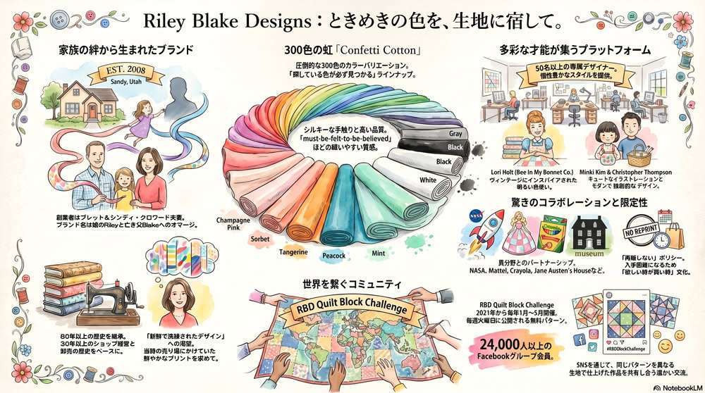 Riley Blake Designs とは？ - アメリカ・ユタ州に生まれの生地ブランド
