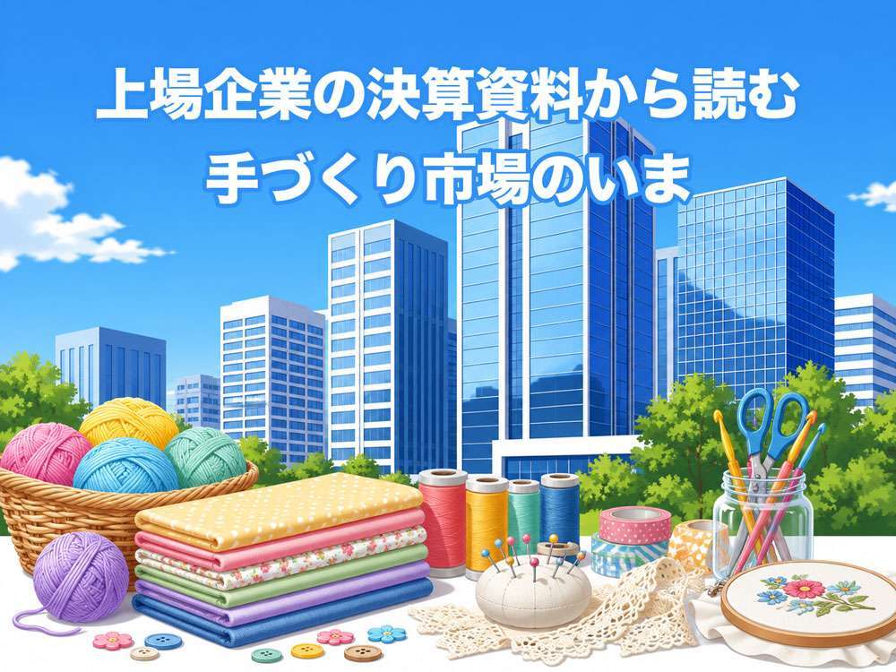 上場企業の決算資料から読む、手づくり市場のいま