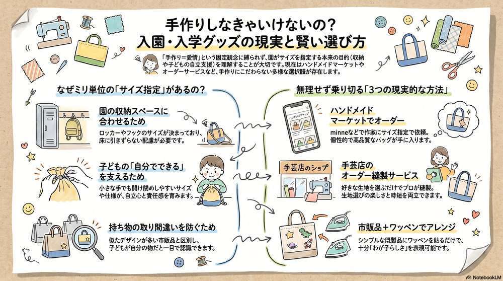 手作りしなきゃいけないの? 入園・入学グッズの現実