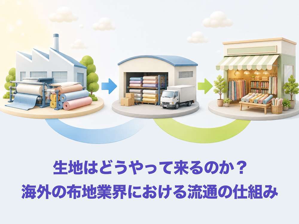 生地はどうやって来るのか？ - 海外の布地業界における流通の仕組み
