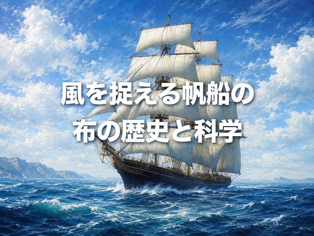 風を捉える帆船の布の歴史と科学