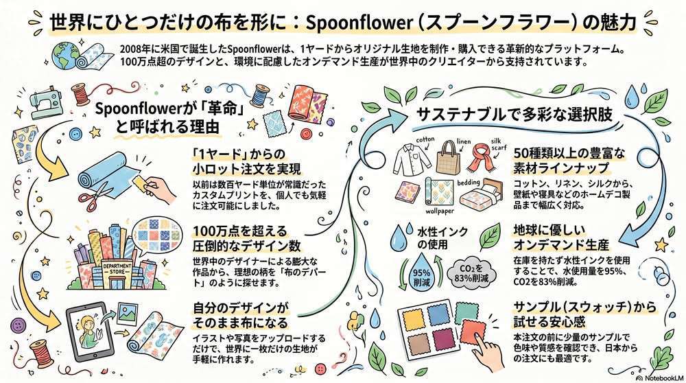 Spoonflower – “こんな柄の布があったらいいのに”を叶えるプラットフォーム