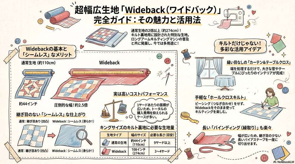 超幅広生地 Wideback とは？