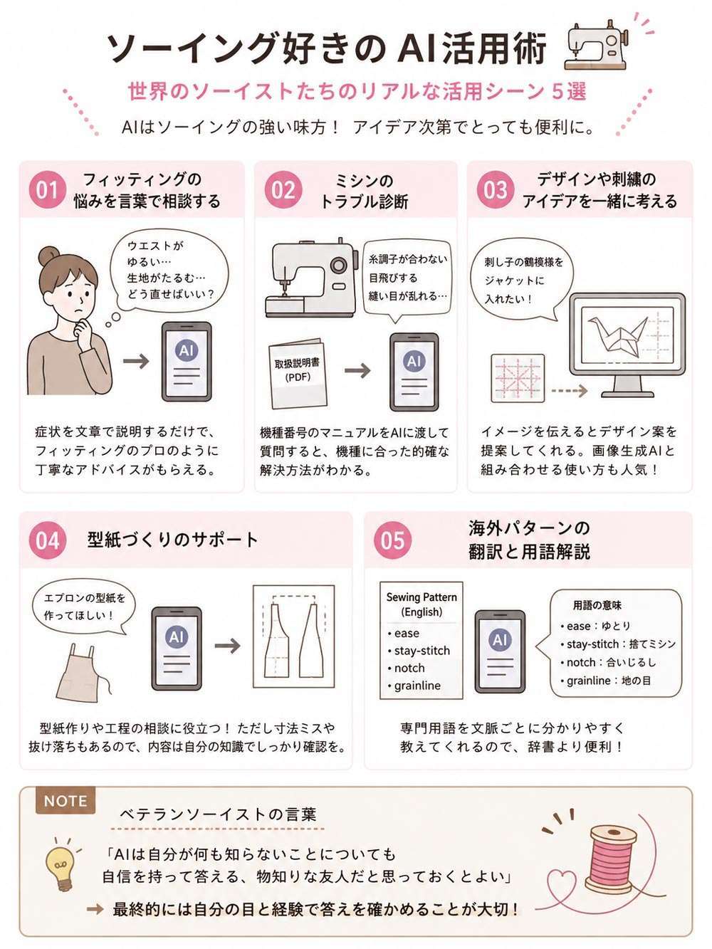 ソーイング好きはAIに何を聞いているの?みんなのAI活用術