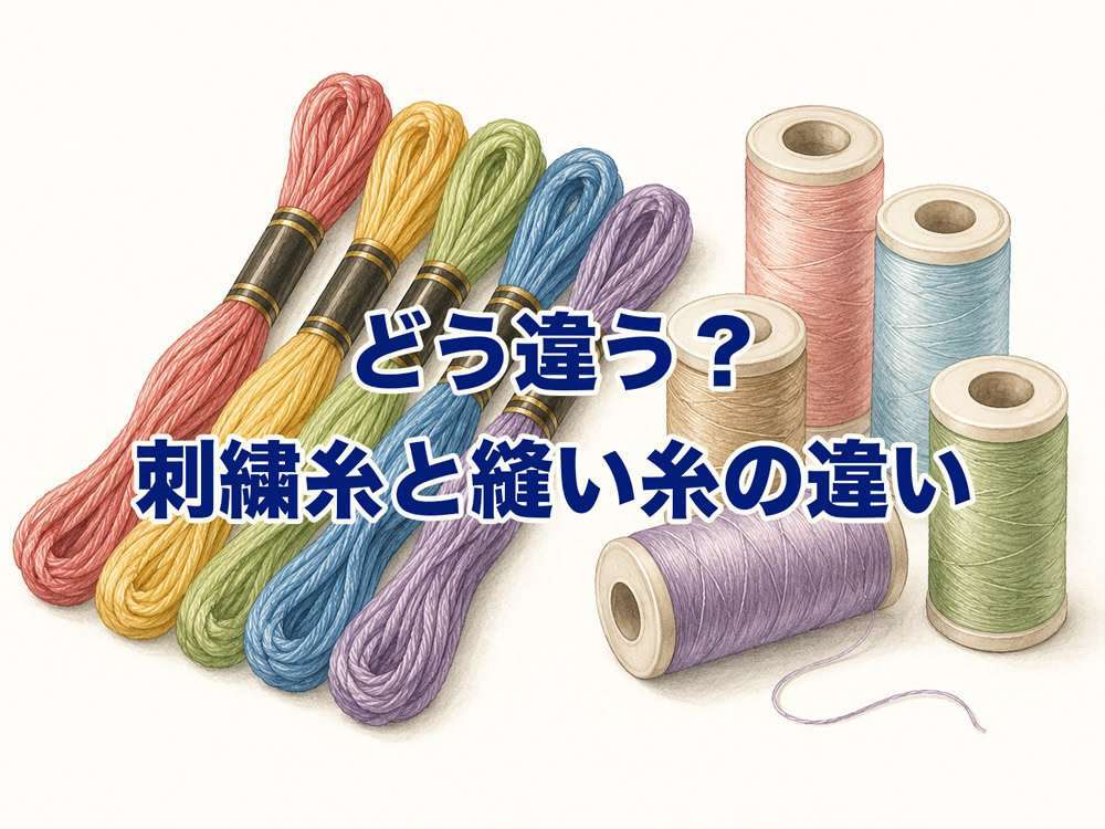どう違う？刺繍糸と縫い糸の違い