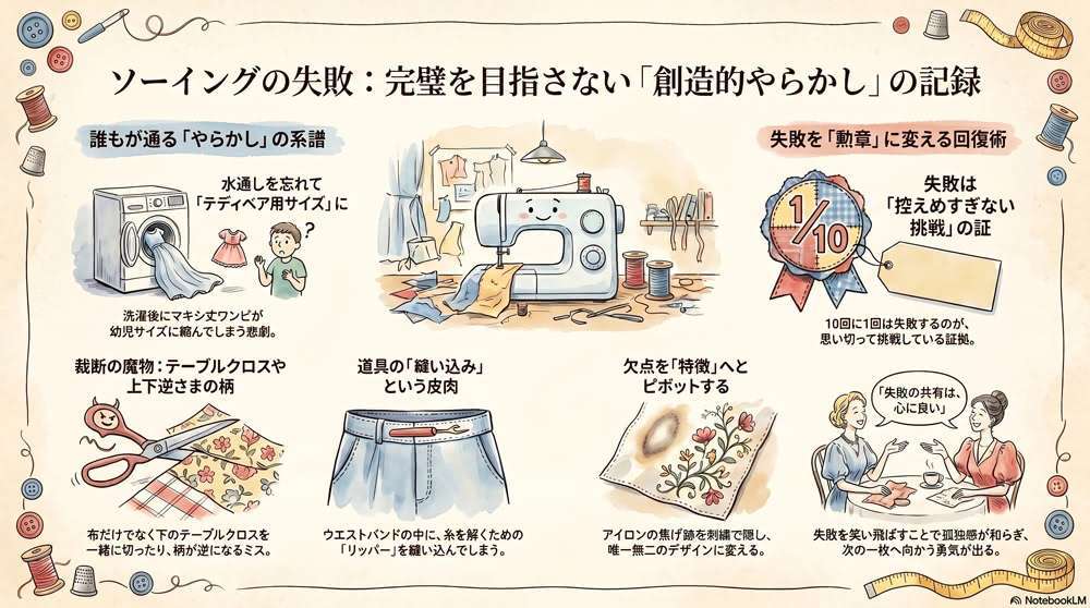 笑えて、泣けて、学べる - ソーイングの失敗談