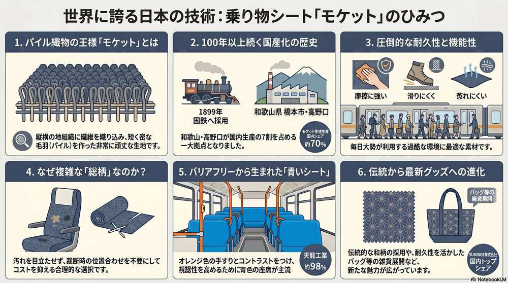 日本の技術は世界トップクラス!乗り物シートの生地のひみつ