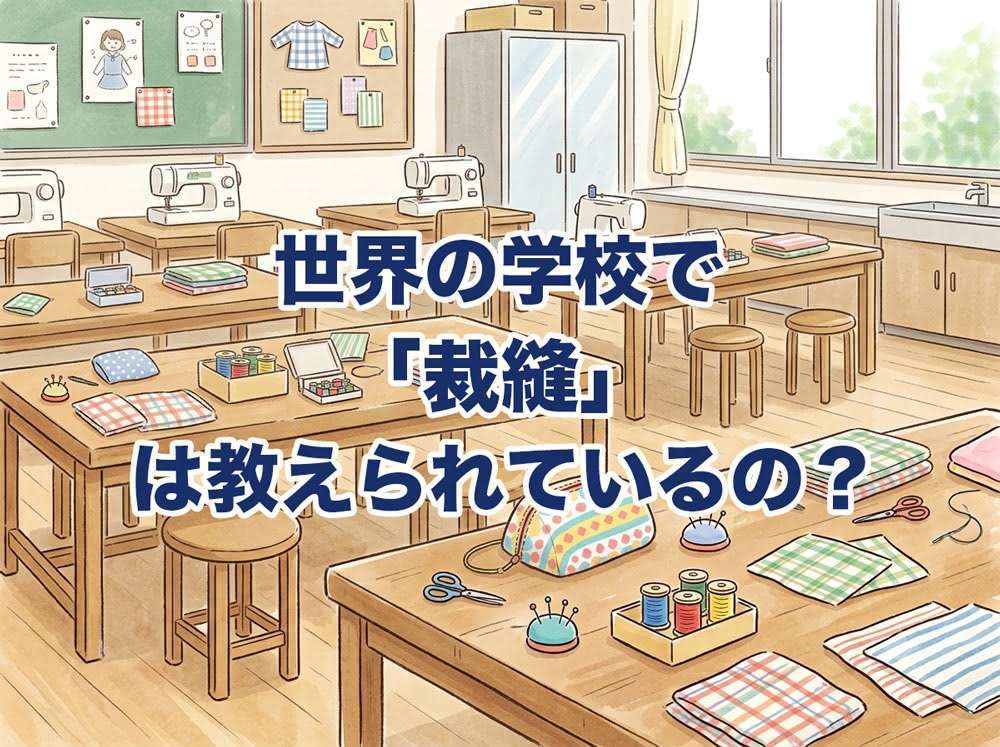 世界の学校で「裁縫」は教えられているの？
