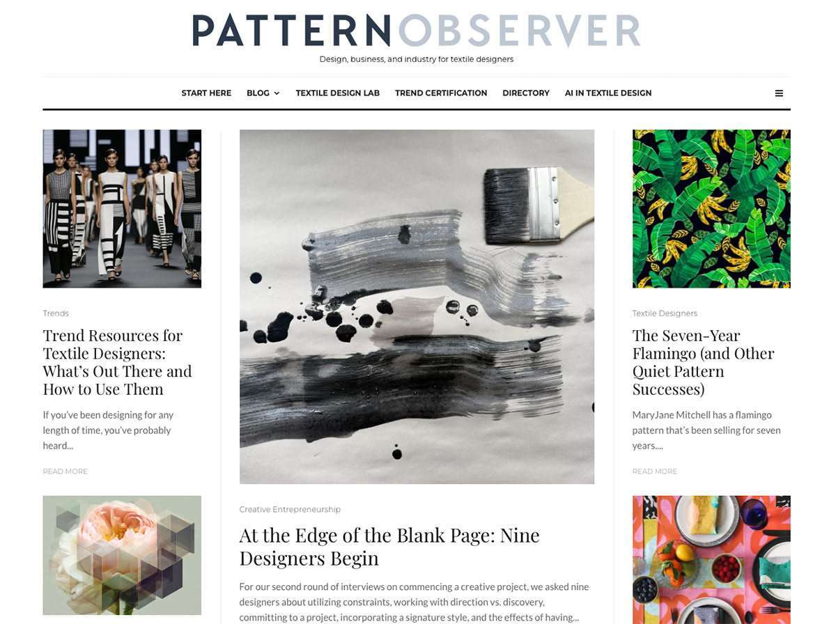 テキスタイルデザイン専門メディア Pattern Observer