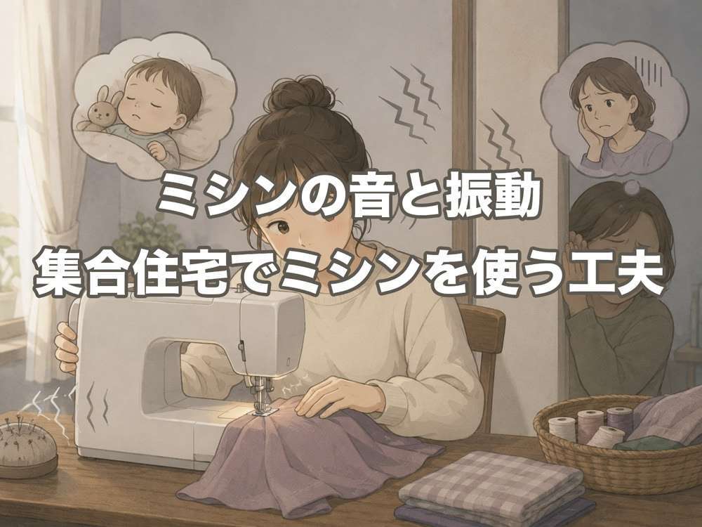 ミシンの音と振動 - 集合住宅でミシンを使う工夫