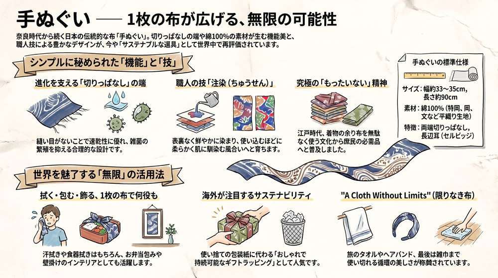手ぬぐい - 無限の可能性と海外の声