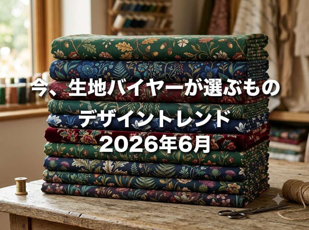 今、生地バイヤーが選ぶもの - デザイントレンド 2026年6月