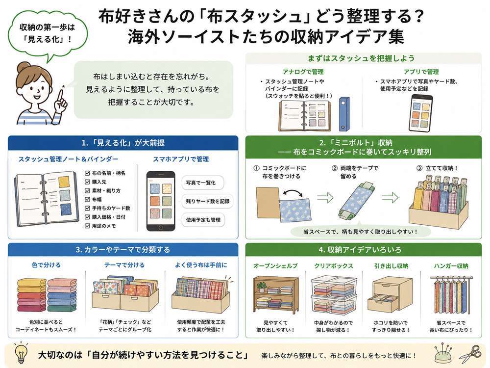 布好きさんの収納アイデア集