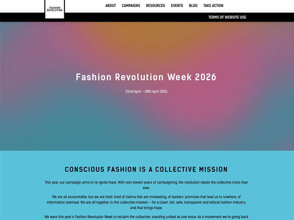 オーストラリア発、世界を巻き込む Fashion Revolution Week