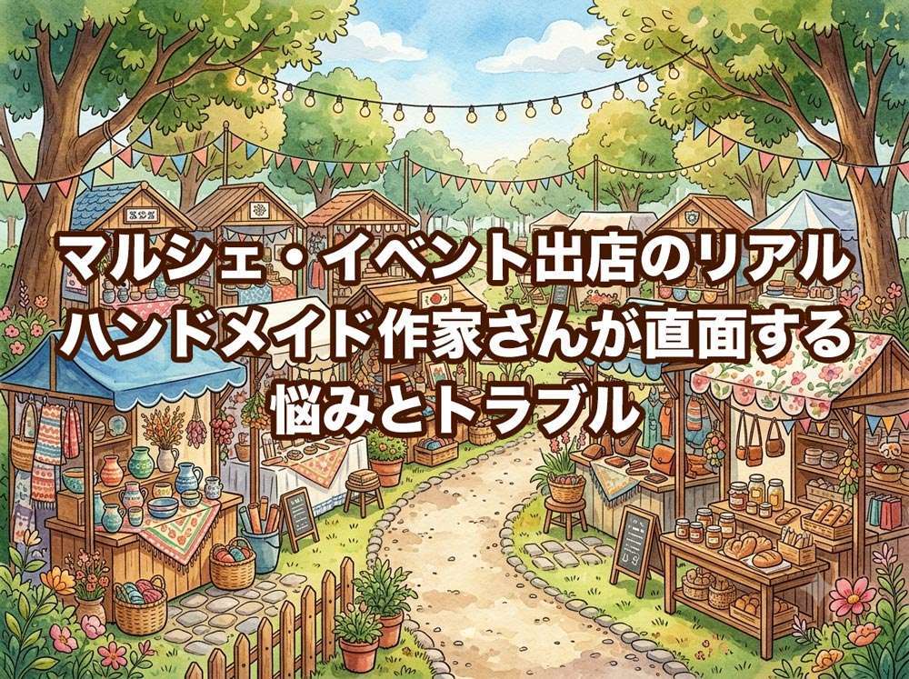 マルシェ・イベント出店のリアル - ハンドメイド作家さんが直面する悩みとトラブル