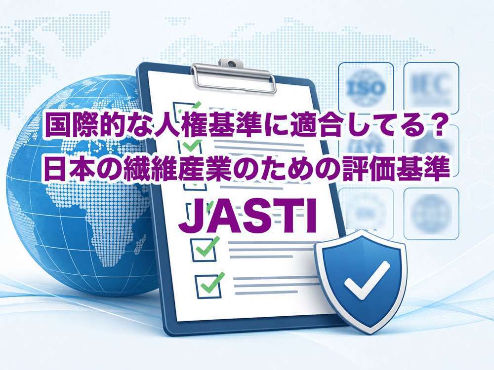 国際的な人権基準にきちんと適合してる？日本の繊維産業のための評価基準 JASTI