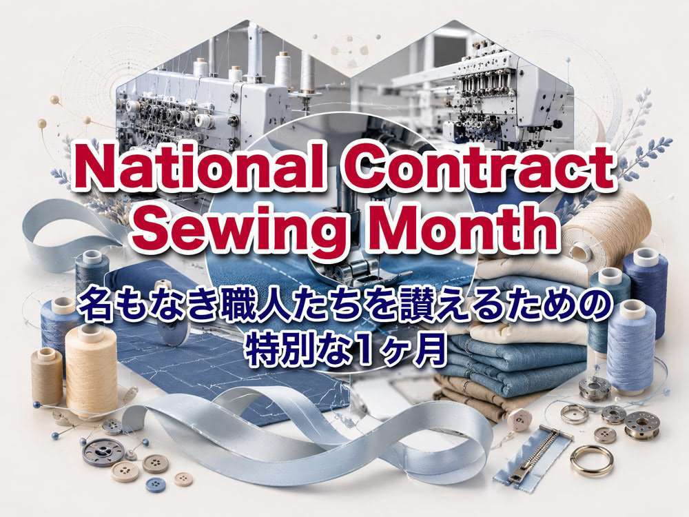 名もなき職人たちを讃えるための特別な1ヶ月 – National Contract Sewing Month