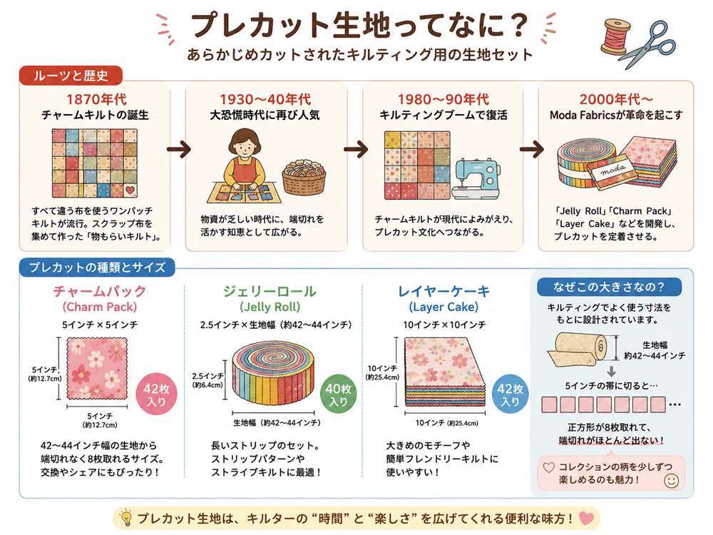 キルト生地 "Pre-cut" をもっと知りたい