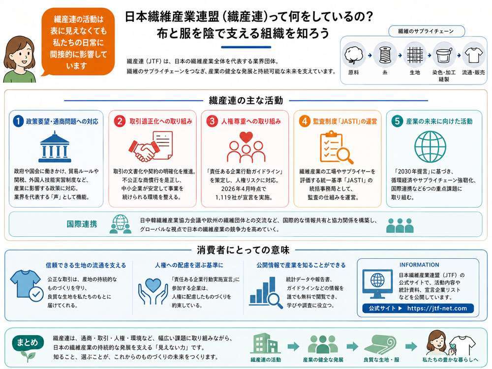 日本繊維産業連盟(繊産連)とは?