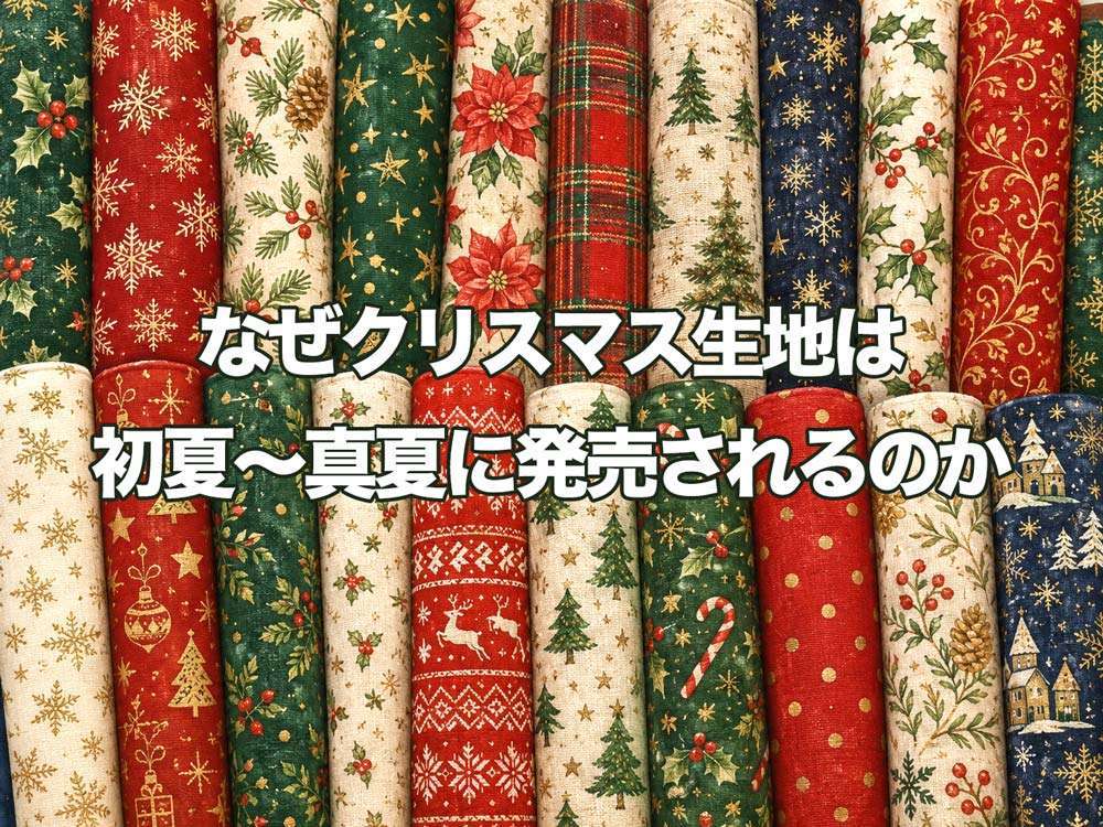 なぜクリスマス生地は初夏〜真夏に発売されるのか