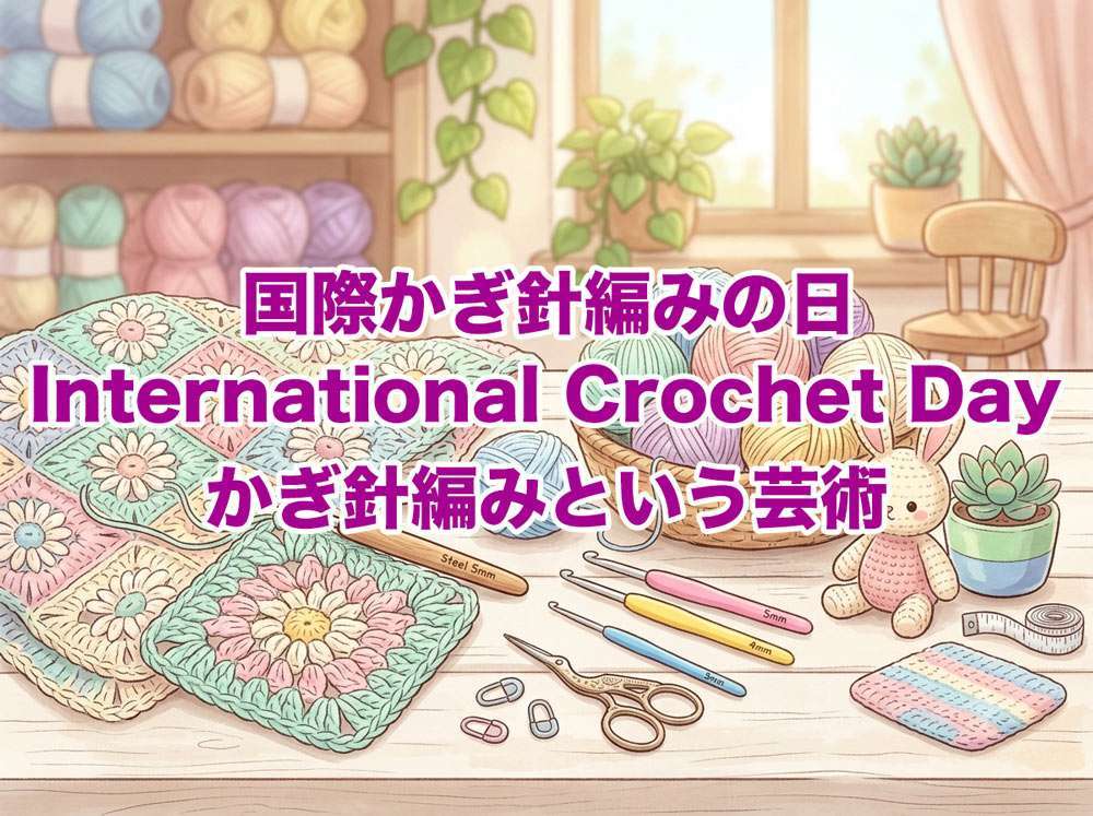 国際かぎ針編みの日 International Crochet Day - かぎ針編みという芸術
