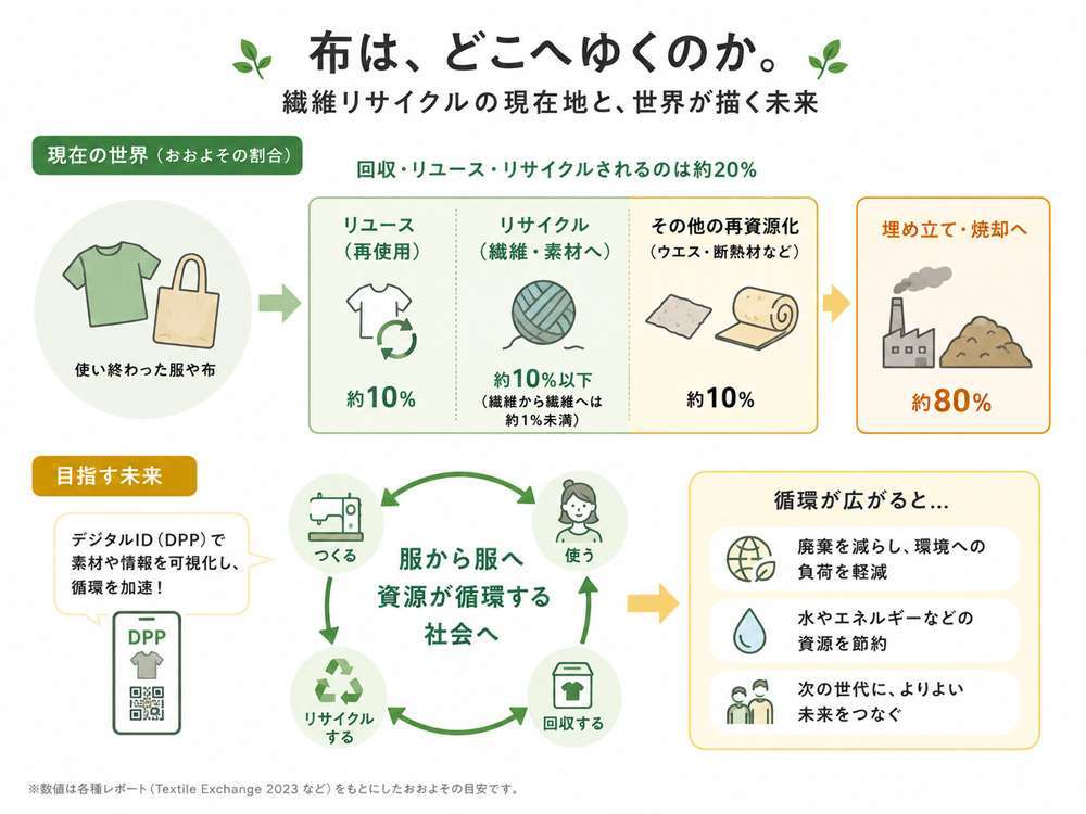 布のリサイクル - 現在地と未来