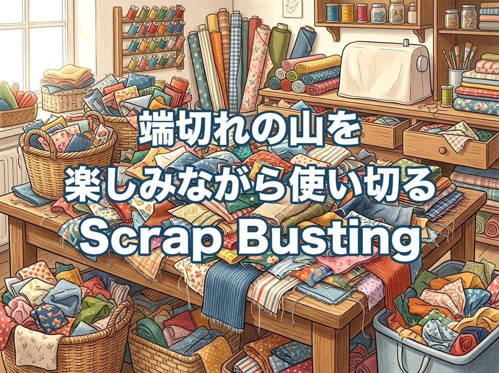 端切れの山を楽しみながら使い切る Scrap Busting