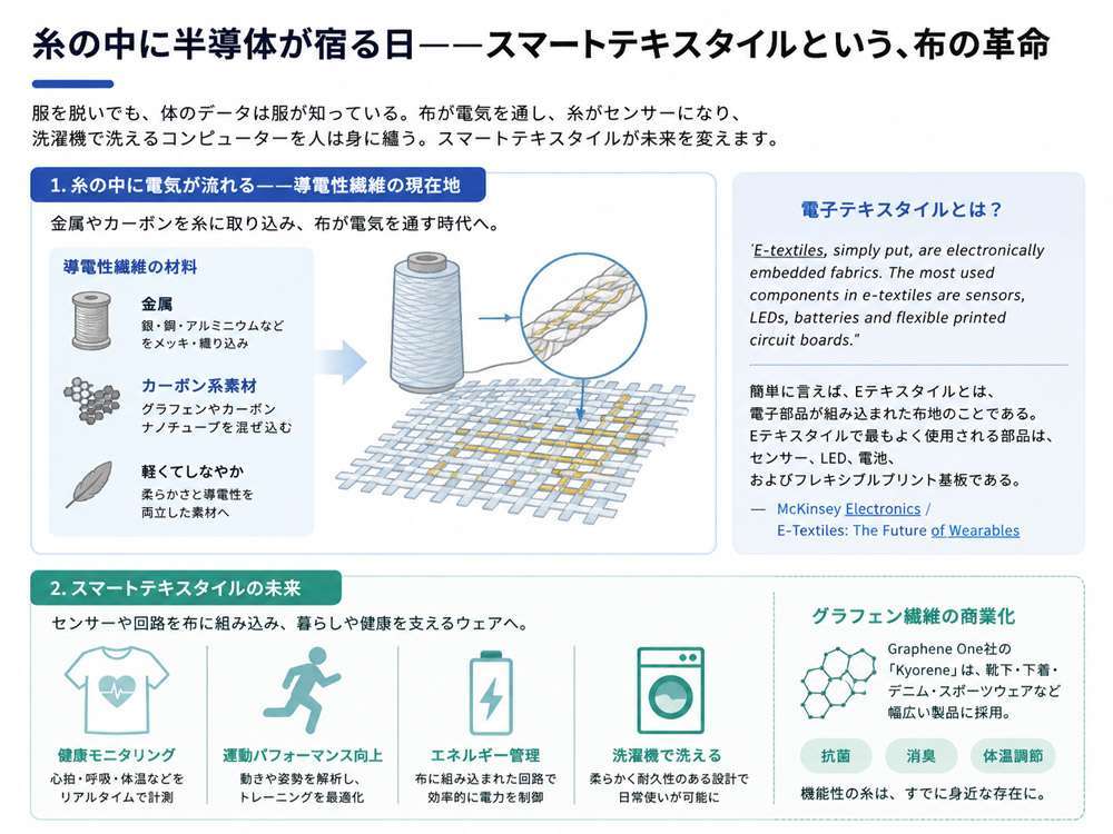布の革命 - スマートテキスタイルとは?