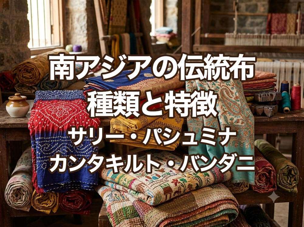 南アジアの伝統布の種類と特徴