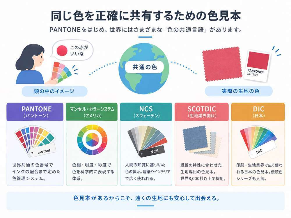 PANTONE(パントーン)とは？世界基準の色見本