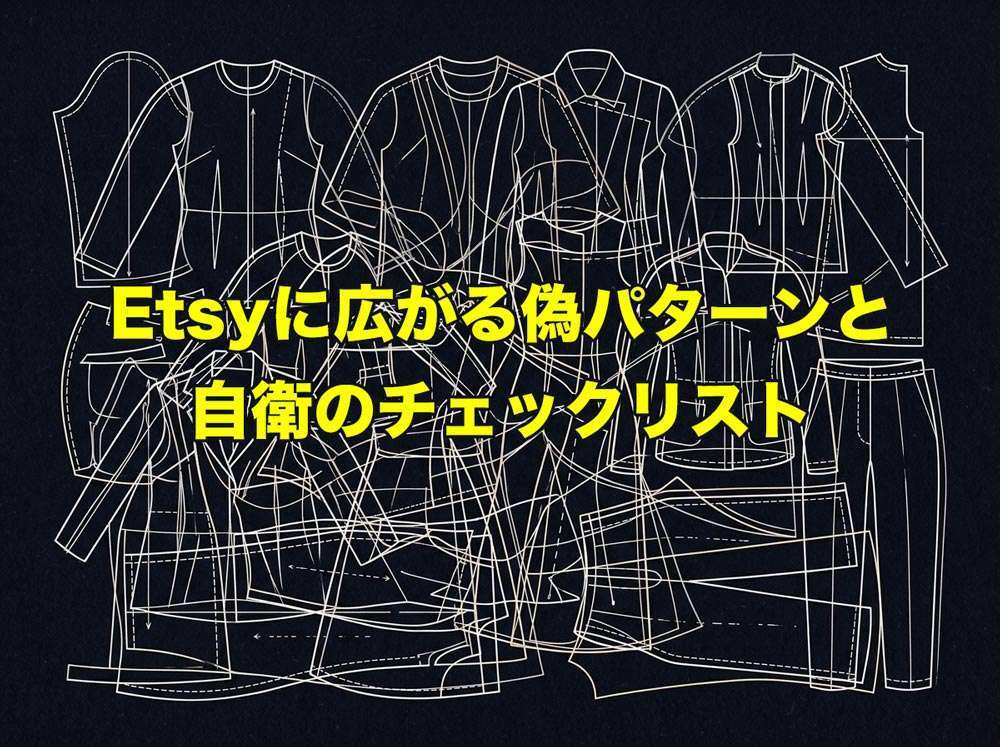 Etsyに広がる偽パターンと自衛のチェックリスト
