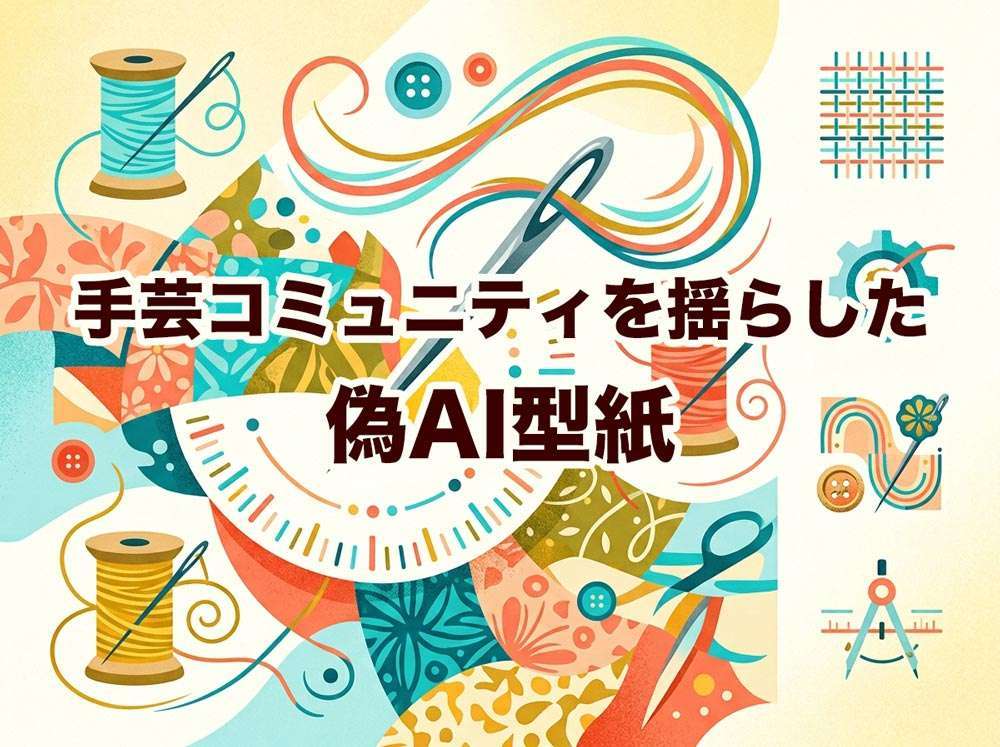 手芸コミュニティを揺らした偽AI型紙