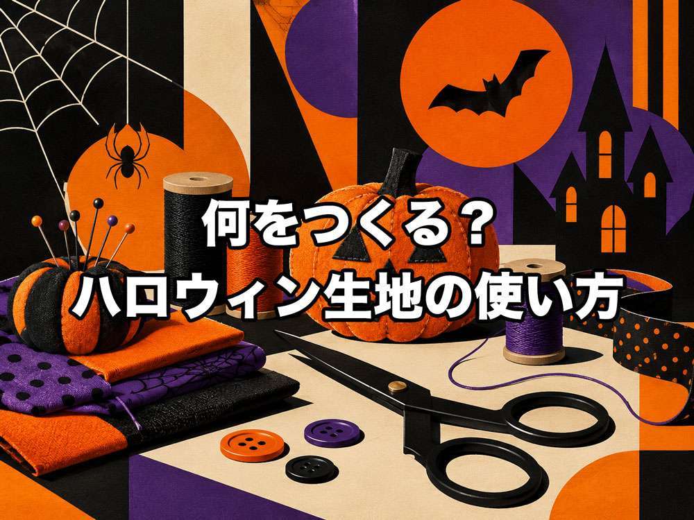 何をつくる？ハロウィン生地の使い方