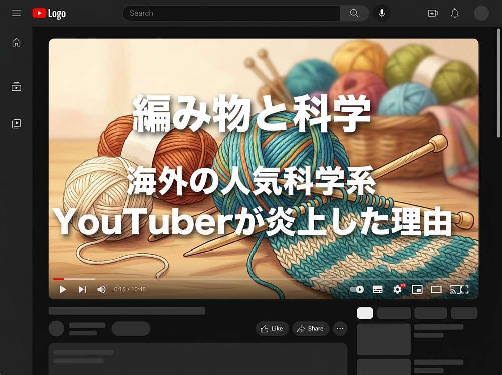 編み物と科学 - 海外の人気科学系YouTuberが炎上した理由
