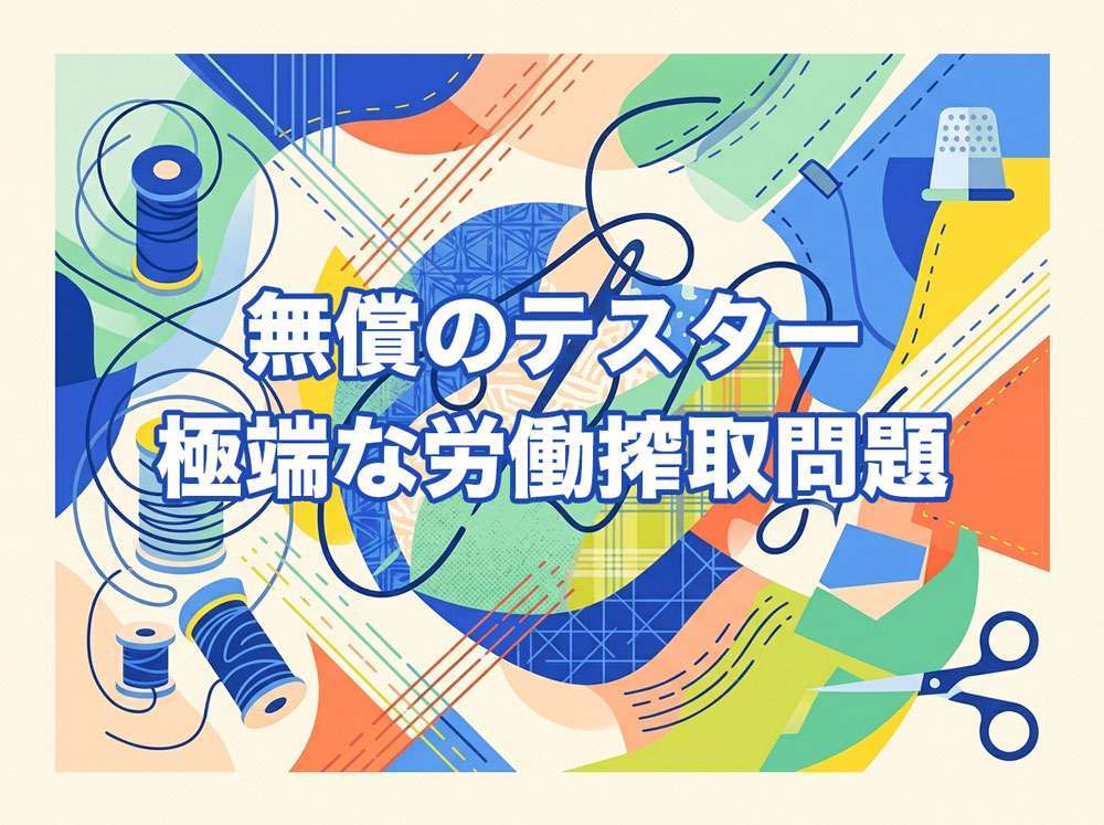 無償のテスター - 極端な労働搾取問題