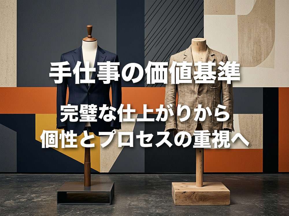手仕事の価値基準 - 完璧な仕上がりから個性とプロセスの重視へ