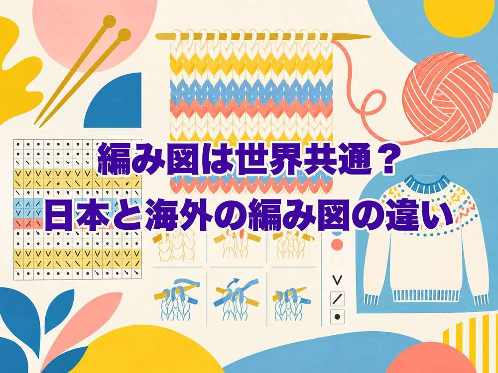 編み図は世界共通？日本と海外の編み図の違い