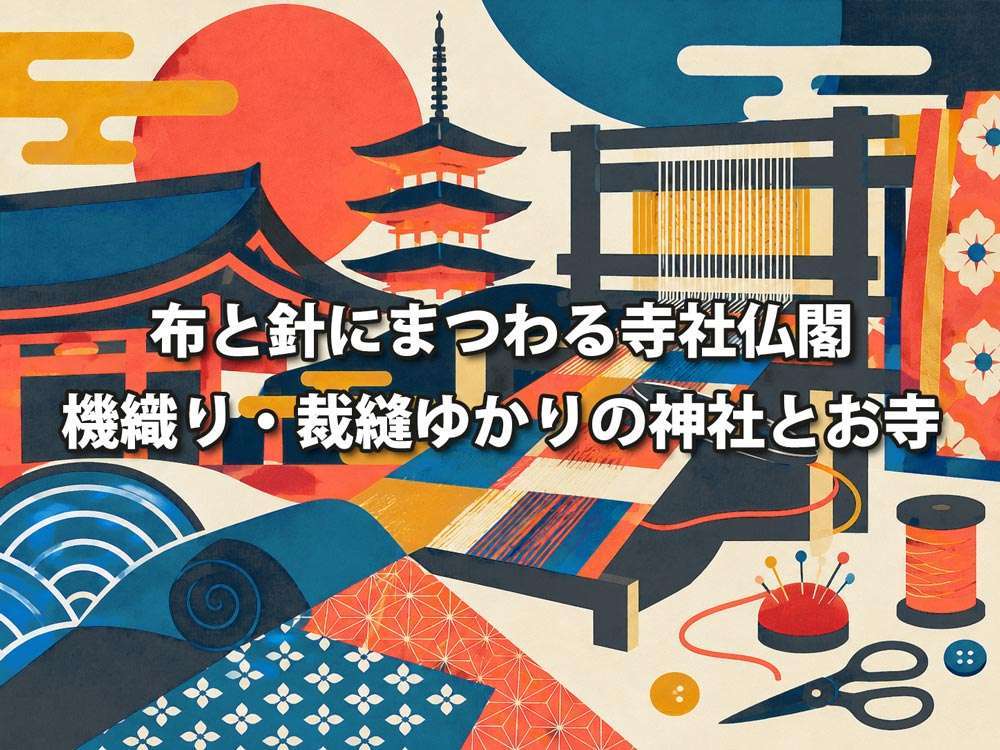 布と針にまつわる寺社仏閣・機織り・裁縫ゆかりの神社とお寺